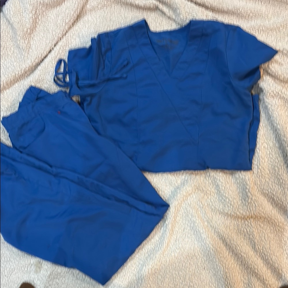 Grey's Anatomy Royal Blue Scrub Top
